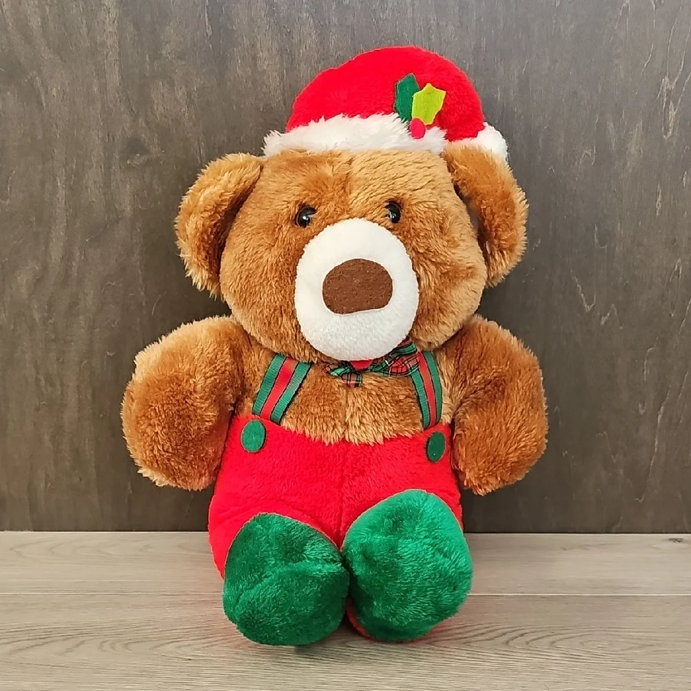 Vintage Sears Christmas Theodore Teddy Bear Plush, Large 14" High - Picture 1 of 10